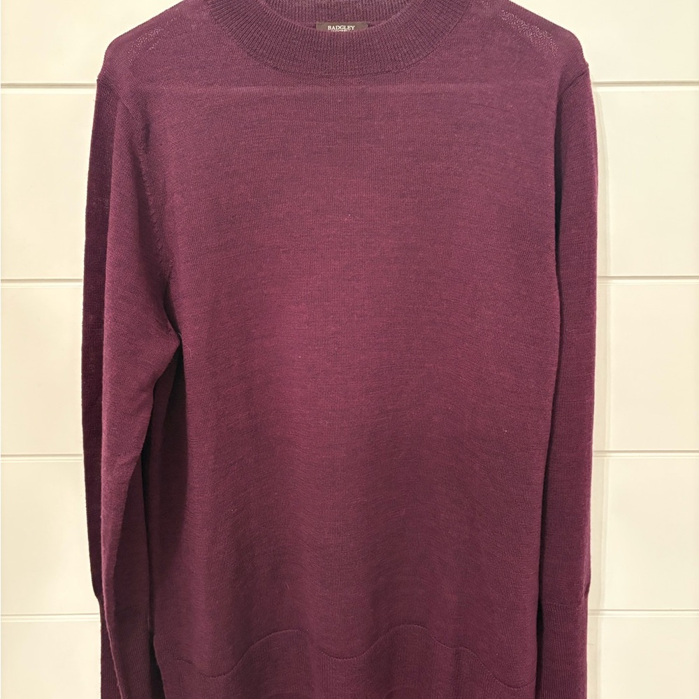 Badgley Mischka Rich Purple Crewneck Sweater
